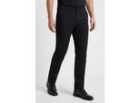 Chinohose OLYMP "HOUSTON", Herren, Gr. 33, Länge 32, schwarz (marine), Web, Obermaterial: 67% Baumwolle, 24% Lyocell, 7% Polyester, 2% Elasthan, unifarben, lang, Hosen Chinohose, modern fit