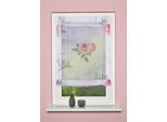 Raffrollo HOME WOHNIDEEN "AMORE", rose, B:100cm H:130cm, Obermaterial: 100% Polyester, Raffrollos, Raffrollo, bedruckt