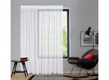 Gardine OTTO HOME "Dolly" Gr. 9, weiß, B:300cm H:245cm, Polyester, Gardinen, Gardine, Transparent, Gewebt, Polyester