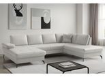 Wohnlandschaft SIT & MORE "Morris Jubi, Breite 300 cm", reinweiß, Sofas, B/H/T: 300cm x 83cm x 202cm, NaturLEDER, Ottomane rechts, Mit Armteilverstellung,mit Armteilverstellung, Wohnlandschaft, mit Armteilfunktion, optional mit Bettfunktion, B:300cm H:83cm T:202cm