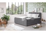 Boxspringbett COTTA "Fort mit Bettkasten, inkl. Topper", grau (anthrazit), B:161cm L:228cm, 100% POLYESTER (PES), Komplettbetten, Boxspringbett, erhältlich in verschiedenen Breiten (160cm, 180cm & 200cm)
