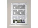 Magnetrollo HOME WOHNIDEEN "FELISHA", silber, B:80cm H:130cm, Obermaterial: 100% Polyester, Raffrollos, Magnetrollo, Foliendruck