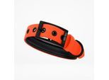 THE DOG IDEA Biothane Halsband Orange neon orange XXL