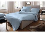 Bettwäsche FLEURESSE "Colours in 135x200, 155x220 oder 200x200 cm", blau (bleu), B/L: 135cm x 200cm, 1 Stk., 1 Stk., Interlock-Jersey, B/L: 80cm x 80cm, 2 Stk., Interlock-Jersey, Obermaterial: 100% Baumwolle, Bettwäsche, Bettwäsche, Bettwäsche aus 100% Baumwolle, uni, mit Reißverschluss