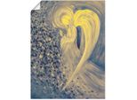 Poster ARTLAND "Engel der Nacht", blau (farbe bild(er): blau), B:30cm H:40cm, Bilder, Poster, ohne Rahmen