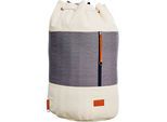 Wäschesack KARUP DESIGN "Roadie", grau (weiß, grau), B:35cm H:60cm T:35cm, Wäschesammler