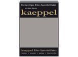 Spannbettlaken KAEPPEL "Spannbettlaken Biber", grau, L:200cm, Biber, Obermaterial: 100% Baumwolle, Bettlaken, Spannbettlaken, 100% Baumwolle, kuschelig weich ideal für Winter