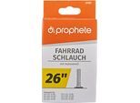 Fahrradschlauch PROPHETE "Fahrradschlauch", schwarz, Fahrradschläuche, 48mm, Autoventil (AV), 26 Zoll (66,04cm)