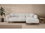Ecksofa "Adelita mit Ottomane links oder rechts bestellbar, B/H/T 270/97/168", beige (creme), B:269cm H:97cm T:168cm, 100% Polyester, LEGER HOME BY LENA GERCKE, Sofas, Ecksofa, L-Form mit Wellenunterfederung, enthält 2 Zierkissen