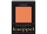Spannbettlaken KAEPPEL "Single Jersey Mako Elasthan", orange (mandarine), L:200cm, Jersey-Elasthan, Obermaterial: 97% Baumwolle, 3% Elasthan, Bettlaken, Spannbettlaken, aus 97% Baumwolle und 3% Elasthan