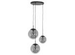 Pendelleuchte, Schwarz, Metall, Glas, 25x40-150x120 cm, höhenverstellbar, Lampen & Leuchten, Innenbeleuchtung, Hängelampen, Pendelleuchten