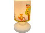 NIERMANN LED Tischleuchte "Akku-Tischleuchte Waldtiere, Kinderlampe", bunt (weiß,multico), 1, Ø 13cm H: 20,5cm, 1 Stk., Leuchten, 1 x LED 1,5W, Kinderzimmer, LED Tischleuchte