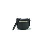 Schultertasche HARPA "CLAUDIA", Mädchen, Gr. B/H/T: 9cm x 29cm x 35cm, schwarz, Lederimitat, mehrfarbig, Taschen Schultertasche, inklusive kleiner Kosmetiktasche