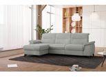 Ecksofa SIT & MORE "Astoria L-Form", grau (hellgrau), B:260cm H:91cm T:175cm, 100% Polyester, Sofas, Ecksofa, wahlweise mit motorischer Relaxfunktion