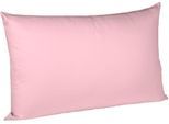 Kissenbezug FLEURESSE "Colours Mako Satin, 100% Baumwolle, mit Reißverschluss", rosa (rose), B:40cm L:60cm, Mako-Satin, Mako-Satin, Kissenbezüge, Kissenbezug, Mako Satin, glänzend, glatt, Premium Qualität