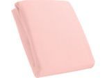 Spannbettlaken KUM "Mikrofaser-Fleece Spannbetttuch", rosa, L:200cm, Microfaser-Fleece, Obermaterial: 100% Polyester, Bettlaken, Spannbettlaken, bis ca. 25 cm Matratzenhöhe, weich & kuschelig