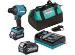 Akku-Gebläse MAKITA "»AS001GA102«", blau (türkis), B:9,4cm H:30,8cm L:18,1cm, Laubsauger, Inkl. Akku BL4020 und Schnellladegerät DC40RA