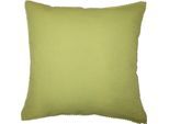 Kissenbezug FLEURESSE "Provence", grün (pistazie), B:40cm L:40cm, Leinen, Obermaterial: 50% Baumwolle, 50% Leinen, Kissenbezüge, Kissenbezug, Leinen, Premium Qualität, kühlende Stoff