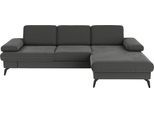 Ecksofa SIT & MORE "Morris L-Form, inkl. Sitztiefenverstellung", braun (schlamm), B:275cm H:82cm T:171cm, 95% Polyester 5% Polyamid, Sofas, Ecksofa, wahlweise mit Armteilverstellung, Bettfunktion & Bettkasten