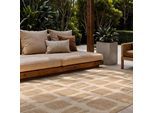Teppich TED BAKER "Ruskin, Wendeteppich", jute weiß, B:160cm H:8mm L:230cm, Polypropylen, Teppiche, Teppich, Designteppich, Wetterfest, Pflegeleicht, Modern, Wohnzimmer, Terrasse