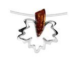 Halsreif OSTSEE-SCHMUCK "Ostsee-Schmuck Halsreif mit Anhänger Gleiter-Ahorn" Gr. 42, silber, Halsketten, Damen, 42cm, Silber 925 (Sterlingsilber), L: 42