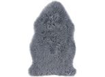 Fellteppich OTTO HOME "Mareile", grau (dunkelgrau), B:60cm H:50mm L:85cm, Lammfell, Teppiche, Fellteppich, echtes Lammfell, Uni-Farben, besonders weich, echter Kuschelteppich