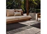 Teppich TED BAKER "Acacia, Wendeteppich", schwarz weiß, B:160cm H:8mm L:230cm, Polypropylen, Teppiche, Teppich, Designteppich, Wetterfest, Pflegeleicht, Modern, Wohnzimmer, Terrasse