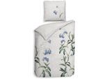 Bettwäsche HECKETT & LANE "Heckettlane Bettwäsche Lacie", grau, B/L: 155cm x 220cm, 1 Stk., 1 Stk., Mako-Satin, B/L: 80cm x 80cm, 2, Mako-Satin, Obermaterial: 100% Baumwolle, Bettwäsche, Bettwäsche, Bettwäsche aus 100% Baumwolle, hochwertige Mako-Satin, ab 135x200 cm.