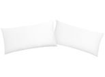Kissenbezug OTTO HOME "Mila", weiß, B:40cm L:80cm, Satin, Obermaterial: 100% Baumwolle, Kissenbezüge, Kissenbezug, Satin Qualität, in Uni Design