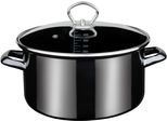 Fleischtopf GSW "Profi-Black-Star", schwarz, H:13,5cm Ø:24cm, Töpfe, Fleischtopf, Induktion