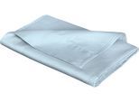 Betttuch FLEURESSE "Colours", blau (bleu), B:220cm L:260cm, Mako-Satin, Obermaterial: 100% Baumwolle, Bettlaken, offenes Bettlaken