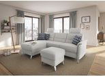 Ecksofa SIT & MORE "Palmera L-Form, B: 244 cm", silber, B:244cm H:89cm T:163cm, 100% Polyester, Sofas, Ecksofa, optional Bettfunktion & Bettkasten, Federkern