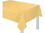 Tischdecke ADAM "Graphic Ventus Light" Gr. 7, gelb (hellgelb), B:145cm L:220cm, Bio-Baumwolle, Tischdecken, Tischdecke, aus 100% Bio-Baumwolle