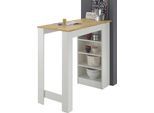 Bartisch STOLKOM "Stolkom Mojito B/H/T 115x103x50 cm", braun (artisan, weiß, weiß, artisan), B:115cm H:103cm T:50cm, Tische, Bartisch