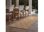 Teppich TED BAKER "Dorothy, Wendeteppich", beige (jute weiß), B:80cm H:8mm L:200cm, Polypropylen, Teppiche, Teppich, Designteppich, Wetterfest, Pflegeleicht, Modern, Wohnzimmer, Terrasse