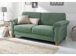 3-Sitzer HOME AFFAIRE "Borkum, B: 186cm", grün (grün, grau), B:186cm H:87cm T:88cm, Struktur (100% Polyester);Luxus-Microfaser ALTARA NUBUCK (100% Polyester);MELROSE (100% Polyester);Luxus-Microfaser Toro (100% Polyester), Sofas, mit Federkern