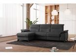 Ecksofa SIT & MORE "Astoria L-Form", grau (anthrazit), B:260cm H:91cm T:175cm, 100% Polyester, Sofas, Ecksofa, wahlweise mit motorischer Relaxfunktion