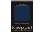 Spannbettlaken KAEPPEL "Single Jersey Mako Cotton", blau (marine), L:200cm, Jersey, Obermaterial: 100% Baumwolle, Bettlaken, Spannbettlaken, Bettlaken aus 100% Baumwolle