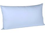 Kissenbezüge FLEURESSE "Colours", blau (bleu), B:40cm L:80cm, Interlock-Jersey, Obermaterial: 100% Baumwolle, Kissenbezüge, edler, bügelfreier Interlock-Jersey aus 100% Baumwolle