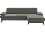 Ecksofa SIT & MORE "Morris L-Form, inkl. Sitztiefenverstellung", braun (schlamm), B:275cm H:82cm T:171cm, 100% Polyester, Sofas, Ecksofa, wahlweise mit Armteilverstellung, Bettfunktion & Bettkasten