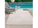 Teppich THE CARPET "Santo Plus", beige (creme), B:240cm H:5mm L:340cm, Polypropylen, Teppiche, Teppich, Plus moderner robuster In und Outdoor Teppich