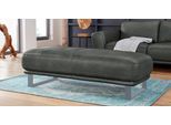 Hocker W.SCHILLIG "montanaa", grau (anthrazit z69), B:141cm H:42cm T:61cm, Hocker, Hocker, mit Metallkufen in Silber matt, Breite 141 cm
