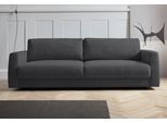 2,5-Sitzer OTTO HOME "Hobro", grau (anthrazit), B:236cm H:80cm T:102cm, Luxus-Microfaser Lederoptik (100% Polyester);Struktur grob (100% Polyester);Samtoptik (100% Polyester), Sofas, 2 5-Sitzer, in 3 Bezugsqualitäten in vielen Farben, Design by Morten Georgsen