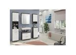 Badezimmer Scout 5-tlg. ca. 134 cm Anthrazit/Weiß