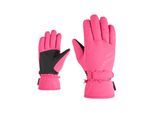 Skihandschuhe ZIENER "KEVA-Z PR glove lady", Damen, Gr. 7.5, pop pink, Obermaterial: 100% Polyester. Innenseite: 100% Polyester. Futter: 100% Polyester. Wattierung: 100% Polyester, Handschuhe Skihandschuhe