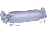 Nackenrollenbezug FLEURESSE "Colours", lila (helllavendel), B:15cm L:40cm, Mako-Satin, Obermaterial: 100% Baumwolle, Kissenbezüge, Mako Satin, glänzend, glatt, Premium Qualität