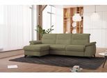 Ecksofa SIT & MORE "Astoria L-Form", grün, B:260cm H:91cm T:175cm, 100% Polyester, Sofas, Ecksofa, wahlweise mit motorischer Relaxfunktion
