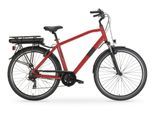 E-Bike MBM "Elektro-Citybike RHEA MAN 28 Zoll, rot", rot (beige), Elektrofahrräder, Herren, E-Bike