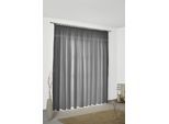 Vorhang WIRTH "Wiessee" Gr. 4, grau, B:150cm H:225cm, Jacquard, Baumwolle, Leinen, Modal, Gardinen, Vorhang