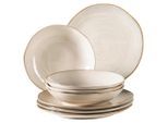 Mäser Tafelservice Nottingham, Beige, Keramik, 8-teilig, handbemalt, Essen & Trinken, Geschirr, Geschirr-Sets, Tafelservice
